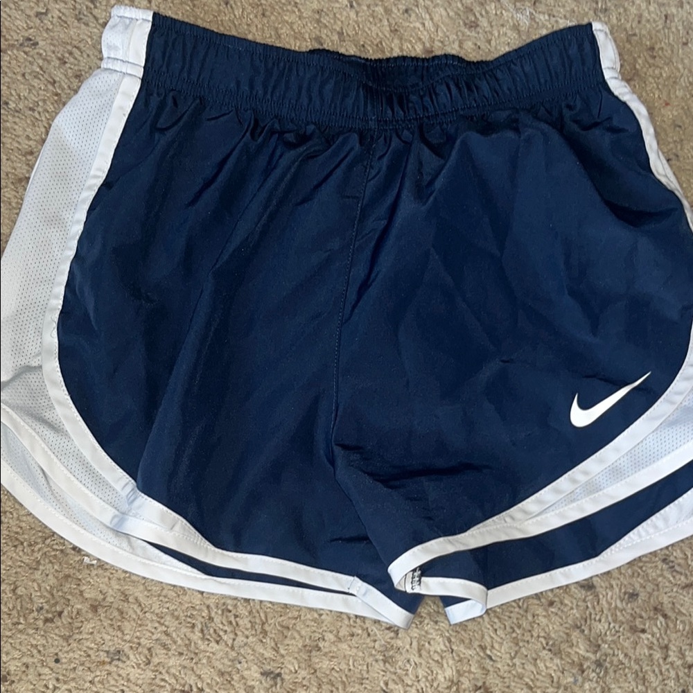 Nike Blue and White Athletic Shorts